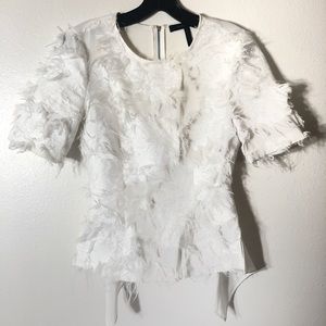 BCBGMAXAZRIA Raquelle White Top